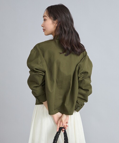 coen（コーエン）の「KhakiJungle別注ファティーグジャケット（ミリタリージャケット・レディース・ベージュ/オリーブ・M/L）」の6枚目の写真