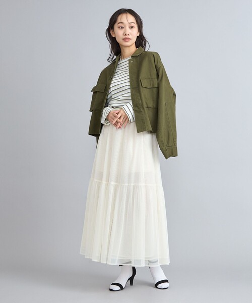 coen（コーエン）の「KhakiJungle別注ファティーグジャケット（ミリタリージャケット・レディース・ベージュ/オリーブ・M/L）」の7枚目の写真