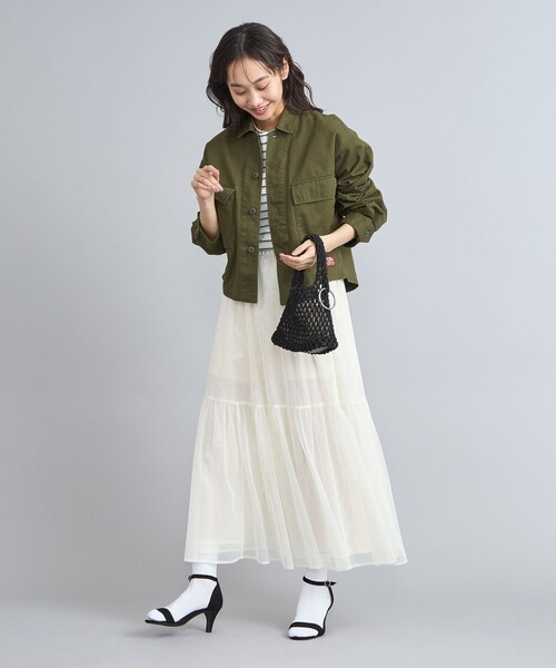 coen（コーエン）の「KhakiJungle別注ファティーグジャケット（ミリタリージャケット・レディース・ベージュ/オリーブ・M/L）」の10枚目の写真