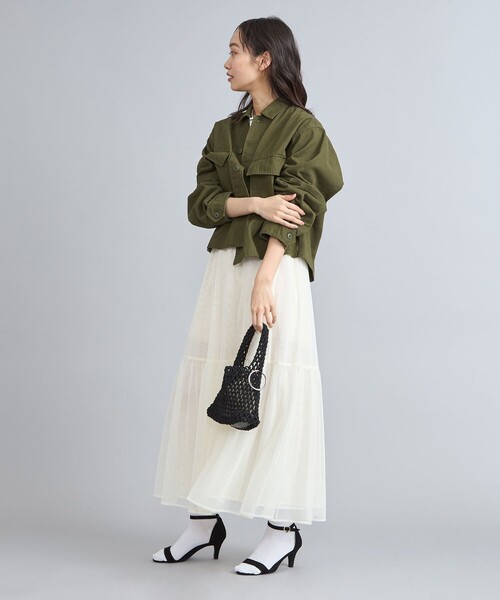 coen（コーエン）の「KhakiJungle別注ファティーグジャケット（ミリタリージャケット・レディース・ベージュ/オリーブ・M/L）」の12枚目の写真