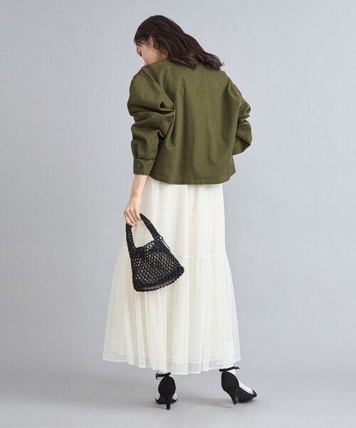 coen（コーエン）の「KhakiJungle別注ファティーグジャケット（ミリタリージャケット・レディース・ベージュ/オリーブ・M/L）」の13枚目の写真