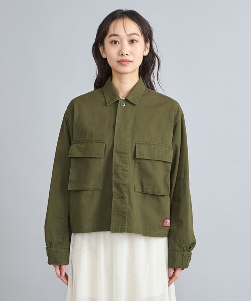 coen（コーエン）の「KhakiJungle別注ファティーグジャケット（ミリタリージャケット・レディース・ベージュ/オリーブ・M/L）」の22枚目の写真
