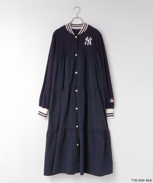 LOWRYS FARM(ローリーズファーム)の「MLB/スタジャンコンビワンピース 105480(ワンピース・レディース・アイボリー/グリーン/レッド/ネイビー・FREE)」の22枚目の写真
