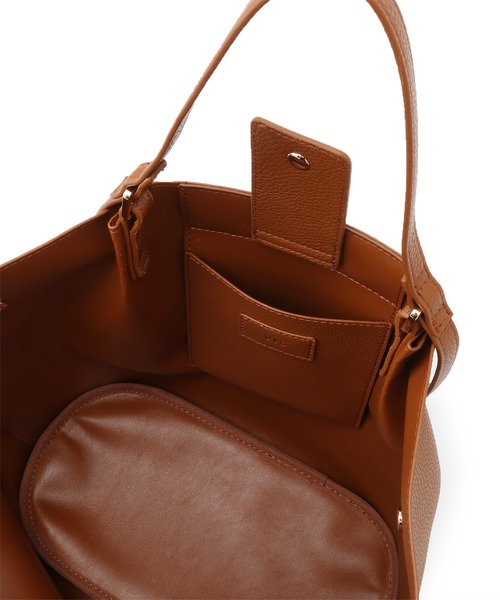 VIS（ビス）の「【A4対応】【軽量】ダブルハンドルトート（トートバッグ・レディース・ブラック/オフホワイト/イエロー系その他3・FREE）」の5枚目の写真