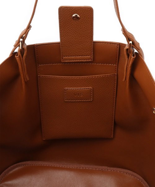 VIS（ビス）の「【A4対応】【軽量】ダブルハンドルトート（トートバッグ・レディース・ブラック/オフホワイト/イエロー系その他3・FREE）」の6枚目の写真