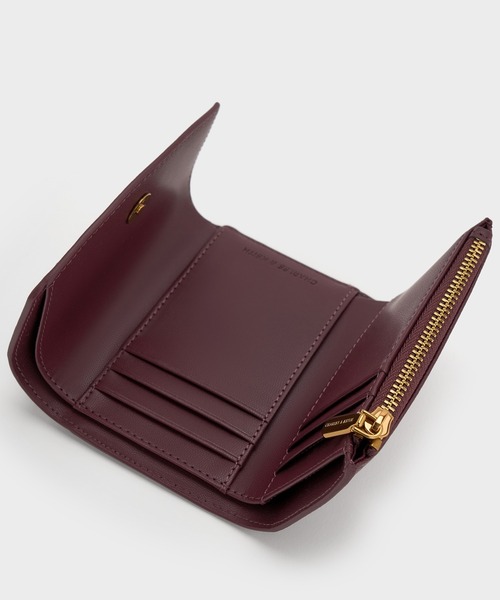 CHARLES & KEITH◆カーブフロント フラップ ウォレット◆送料込 カーブ フロントフラップウォレット（財布）｜CHARLES & KEITH