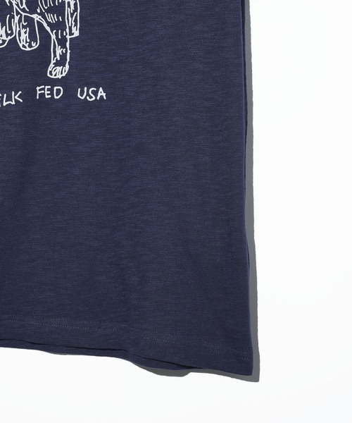 Mark Gonzales（マーク・ゴンザレス）の「CAT SLAB S/S TEE（Tシャツ/カットソー・レディース・ネイビー/ホワイト/ブラウン・M/L）」の9枚目の写真