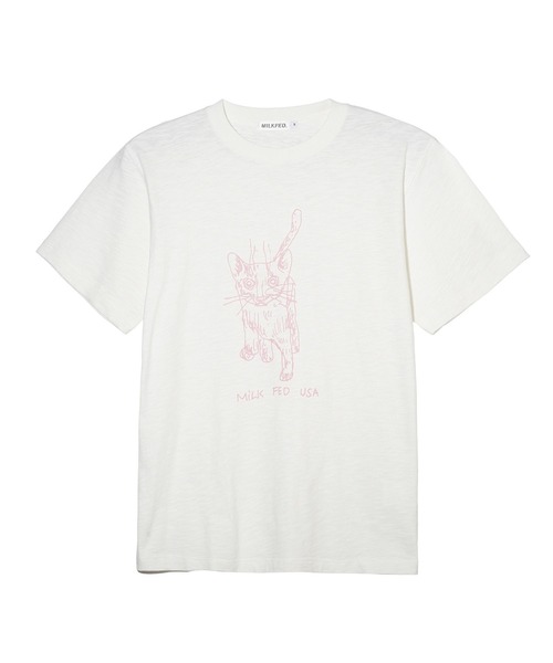 Mark Gonzales（マーク・ゴンザレス）の「CAT SLAB S/S TEE（Tシャツ/カットソー・レディース・ネイビー/ホワイト/ブラウン・M/L）」の17枚目の写真