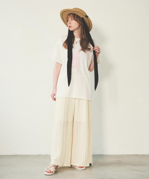 Mark Gonzales（マーク・ゴンザレス）の「CAT SLAB S/S TEE（Tシャツ/カットソー・レディース・ネイビー/ホワイト/ブラウン・M/L）」の10枚目の写真