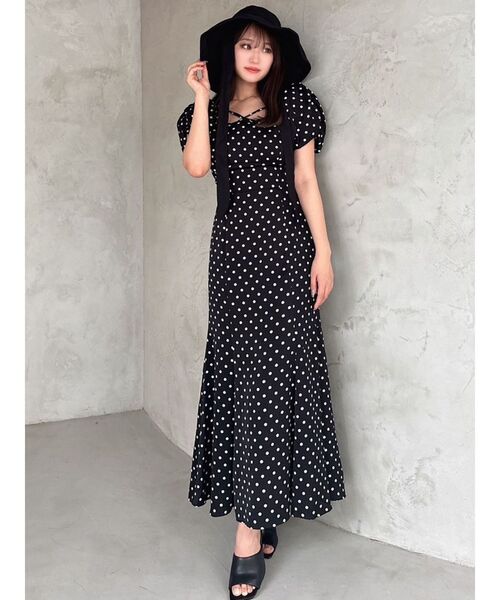 【セール】バブルスリーブマーメイドワンピース（ワンピース）｜RESEXXY（リゼクシー）