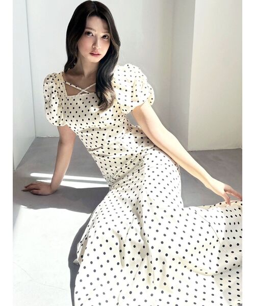 【セール】バブルスリーブマーメイドワンピース（ワンピース）｜RESEXXY（リゼクシー）