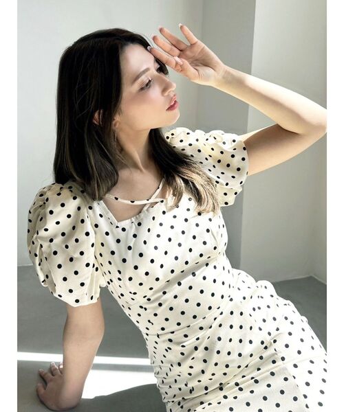 【セール】バブルスリーブマーメイドワンピース（ワンピース）｜RESEXXY（リゼクシー）