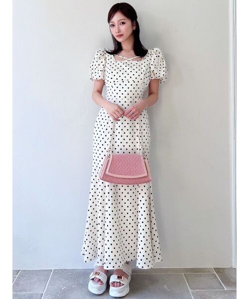 【セール】バブルスリーブマーメイドワンピース（ワンピース）｜RESEXXY（リゼクシー）