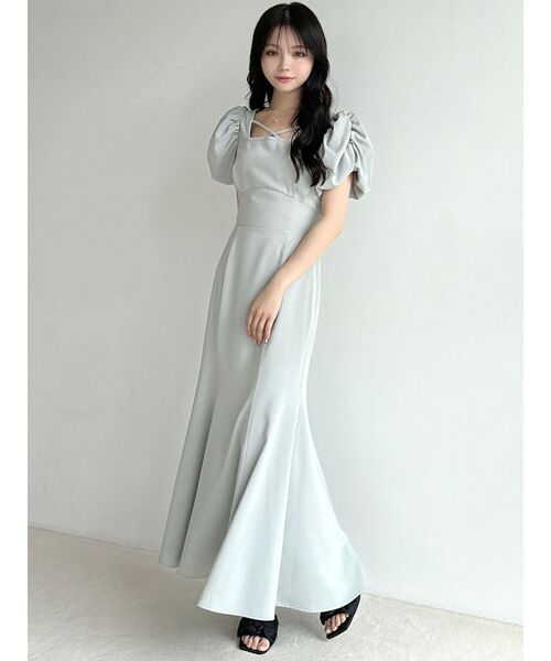 【セール】バブルスリーブマーメイドワンピース（ワンピース）｜RESEXXY（リゼクシー）