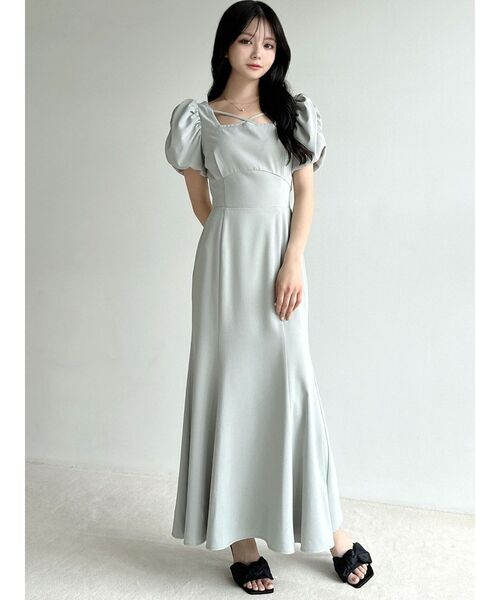 【セール】バブルスリーブマーメイドワンピース（ワンピース）｜RESEXXY（リゼクシー）