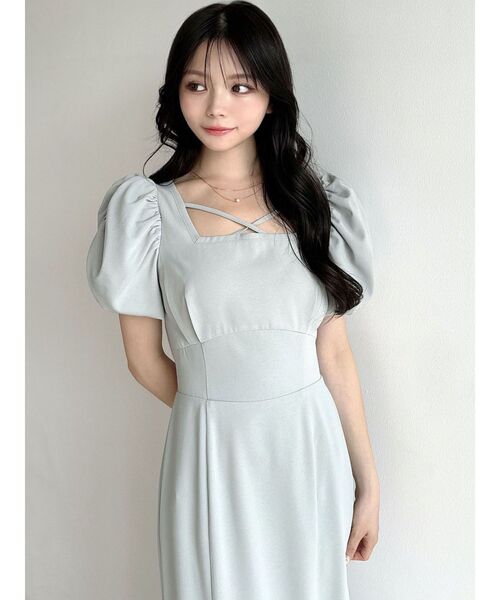 【セール】バブルスリーブマーメイドワンピース（ワンピース）｜RESEXXY（リゼクシー）