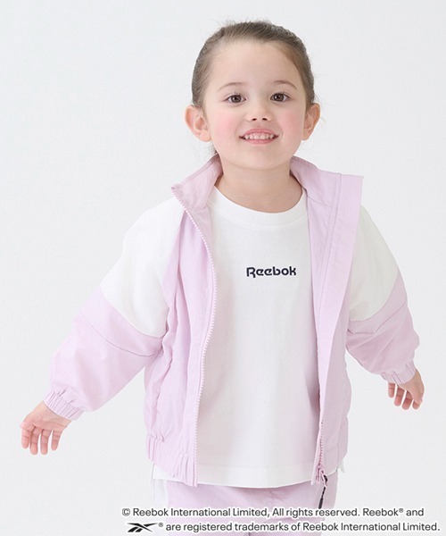 petit main(プティマイン)の「【Reebok】切替ナイロンジャケット(ナイロンジャケット・キッズ・ネイビー/ライトピンク/ライトブルー・90cm/100cm/110cm/120cm/130cm/140cm)」の3枚目の写真