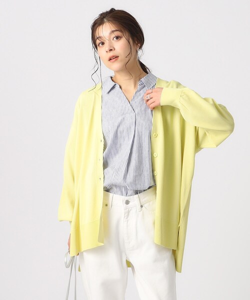 SHOO・LA・RUE（シューラルー）の「◆【洗える/体型カバー/UV】ゆるポンチョ風カーディガン（カーディガン/ボレロ・レディース・ナチュラル/グリーン系/ブラック/イエロー系その他・00）」の13枚目の写真