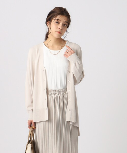 SHOO・LA・RUE（シューラルー）の「◆【洗える/体型カバー/UV】ゆるポンチョ風カーディガン（カーディガン/ボレロ・レディース・ナチュラル/グリーン系/ブラック/イエロー系その他・00）」の17枚目の写真