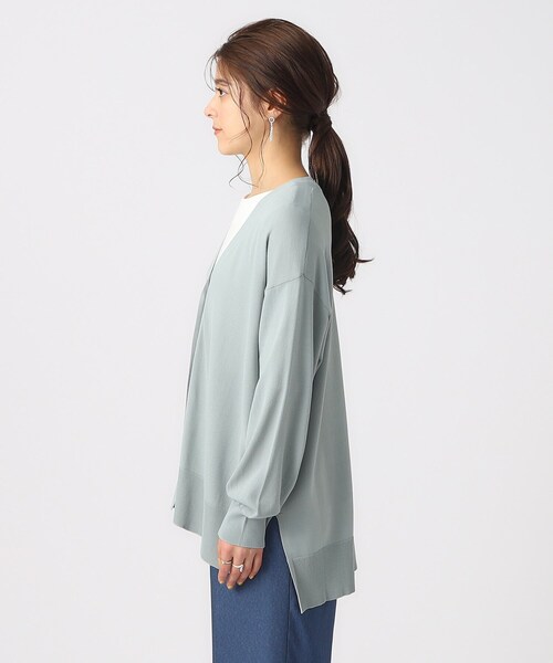 SHOO・LA・RUE（シューラルー）の「◆【洗える/体型カバー/UV】ゆるポンチョ風カーディガン（カーディガン/ボレロ・レディース・ナチュラル/グリーン系/ブラック/イエロー系その他・00）」の22枚目の写真