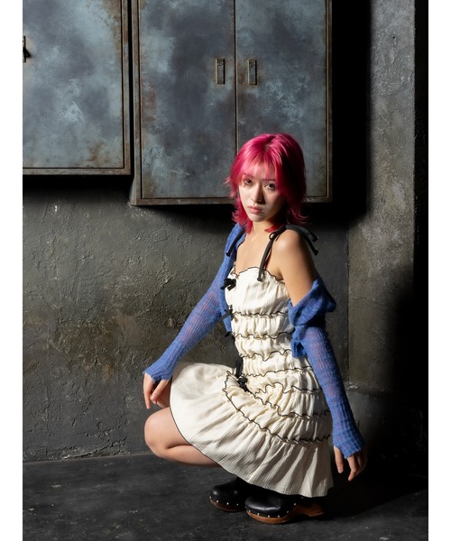 DURAS（デュラス）の「Ribboned dress（ワンピース・レディース・ホワイト/グレー/ベージュ・FREE）」の22枚目の写真