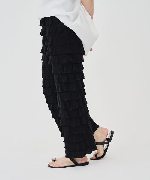 IENA(イエナ)の「FABIO RUSCONI/ファビオルスコーニ 別注 フラワービジュー PVCサンダル(サンダル・レディース・ブラック・36/38/37)」の7枚目の写真