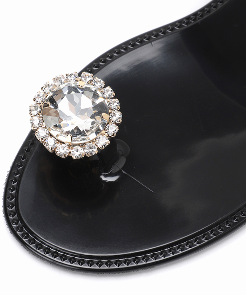 IENA(イエナ)の「FABIO RUSCONI/ファビオルスコーニ 別注 フラワービジュー PVCサンダル(サンダル・レディース・ブラック・36/38/37)」の22枚目の写真