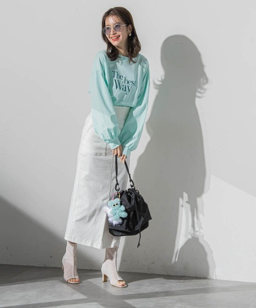 VICKY(ビッキー)の「【ストレスフリーな履き心地】ハイテンションスカート《手洗い可能》(スカート・レディース・ホワイト/ダークネイビー/イエロー/ブラック・M)」の19枚目の写真