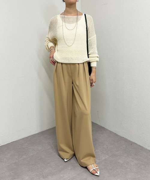 SHENERY（シーナリー）の「リブタンクトップ（タンクトップ・レディース・ブラック/オフホワイト/グレー/ピンク/モカ/ネイビー・FREE）」の19枚目の写真