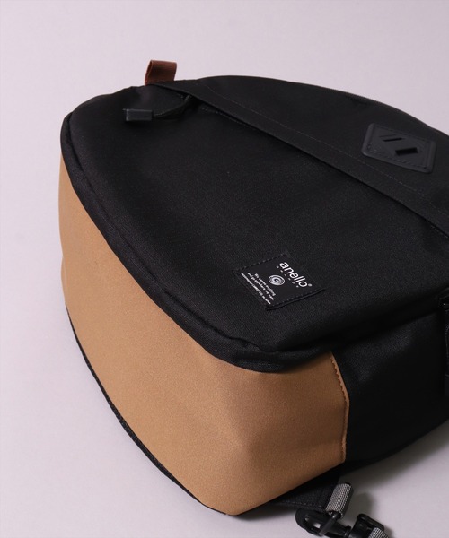 anello（アネロ）の「(LF)【anello】15L 大容量 クロス ボディバッグ（ボディバッグ/ウエストポーチ・レディース・ブラック/ブラック×ピンク/ブラック×ベージュ・ONE SIZE）」の21枚目の写真