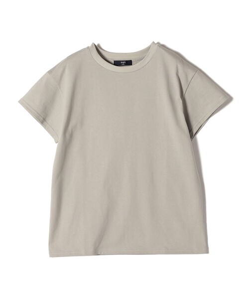 SHIPS Colors(シップス カラーズ)の「SHIPS Colors:天竺 ショートスリーブ ベーシック TEE◇(Tシャツ/カットソー・レディース・ブラック/オフホワイト/ライトグリーン/ラベンダー・ONE SIZE)」の6枚目の写真