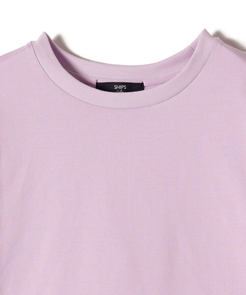 SHIPS Colors(シップス カラーズ)の「SHIPS Colors:天竺 ショートスリーブ ベーシック TEE◇(Tシャツ/カットソー・レディース・ブラック/オフホワイト/ライトグリーン/ラベンダー・ONE SIZE)」の8枚目の写真