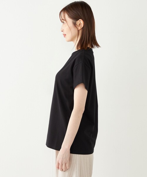 SHIPS Colors(シップス カラーズ)の「SHIPS Colors:天竺 ショートスリーブ ベーシック TEE◇(Tシャツ/カットソー・レディース・ブラック/オフホワイト/ライトグリーン/ラベンダー・ONE SIZE)」の17枚目の写真
