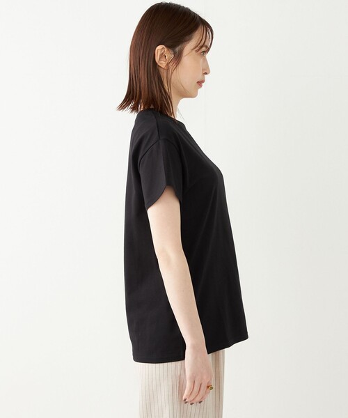 SHIPS Colors(シップス カラーズ)の「SHIPS Colors:天竺 ショートスリーブ ベーシック TEE◇(Tシャツ/カットソー・レディース・ブラック/オフホワイト/ライトグリーン/ラベンダー・ONE SIZE)」の19枚目の写真