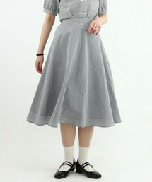 F i.n.t | サッカーギンガムフレアースカート(スカート)