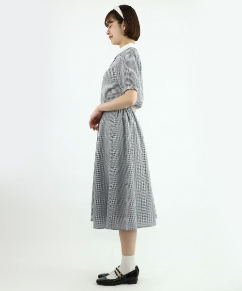 F i.n.t（フィント）の「サッカーギンガムフレアースカート/fint（スカート・レディース・ブラック×ホワイト/ホワイト×ブルー・FREE）」の11枚目の写真