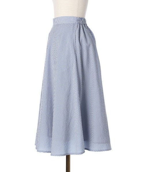 F i.n.t（フィント）の「サッカーギンガムフレアースカート/fint（スカート・レディース・ブラック×ホワイト/ホワイト×ブルー・FREE）」の15枚目の写真