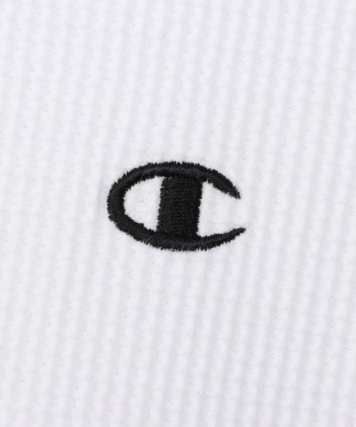 Champion(チャンピオン)の「ワンポイントロゴワッフルSHORT SLEEVE T-SHIRT(Tシャツ/カットソー・メンズ・ブラック/グレー/ネイビー/ホワイト・M/L/XL)」の10枚目の写真