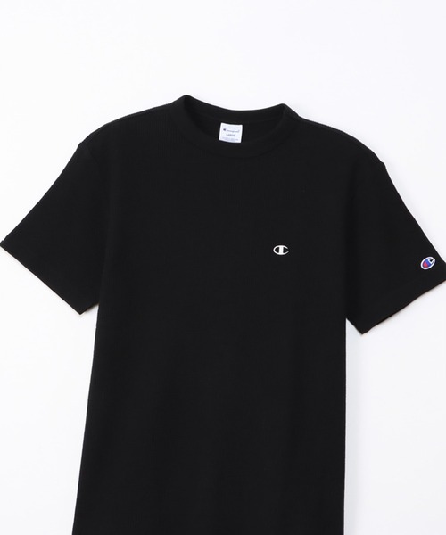 Champion(チャンピオン)の「ワンポイントロゴワッフルSHORT SLEEVE T-SHIRT(Tシャツ/カットソー・メンズ・ブラック/グレー/ネイビー/ホワイト・M/L/XL)」の11枚目の写真