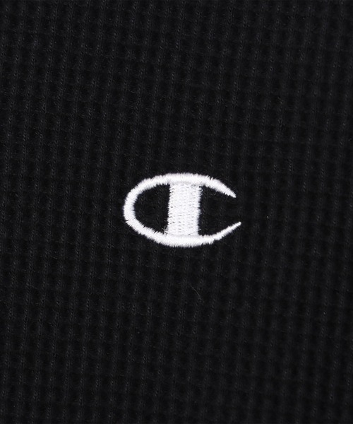 Champion(チャンピオン)の「ワンポイントロゴワッフルSHORT SLEEVE T-SHIRT(Tシャツ/カットソー・メンズ・ブラック/グレー/ネイビー/ホワイト・M/L/XL)」の13枚目の写真
