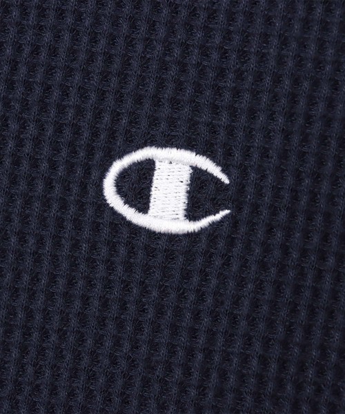 Champion(チャンピオン)の「ワンポイントロゴワッフルSHORT SLEEVE T-SHIRT(Tシャツ/カットソー・メンズ・ブラック/グレー/ネイビー/ホワイト・M/L/XL)」の16枚目の写真