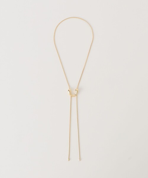 BEAUTY&YOUTH UNITED ARROWS（ビューティーアンドユースユナイテッドアローズ）の「メタル ヘンケイ Uモチーフ タイ ネックレス（ネックレス・レディース・シルバー/ゴールド・FREE）」の5枚目の写真