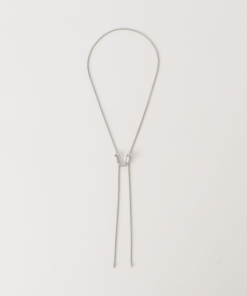 BEAUTY&YOUTH UNITED ARROWS（ビューティーアンドユースユナイテッドアローズ）の「メタル ヘンケイ Uモチーフ タイ ネックレス（ネックレス・レディース・シルバー/ゴールド・FREE）」の9枚目の写真