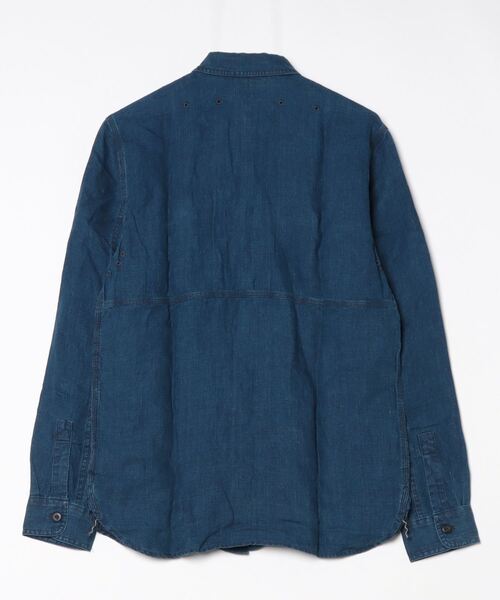 【新品】RRL ダブルアールエル インディゴリネン テーラードジャケット M位 RRL ダブルアールエル 国内正規品 インディゴ ウォバッシュ