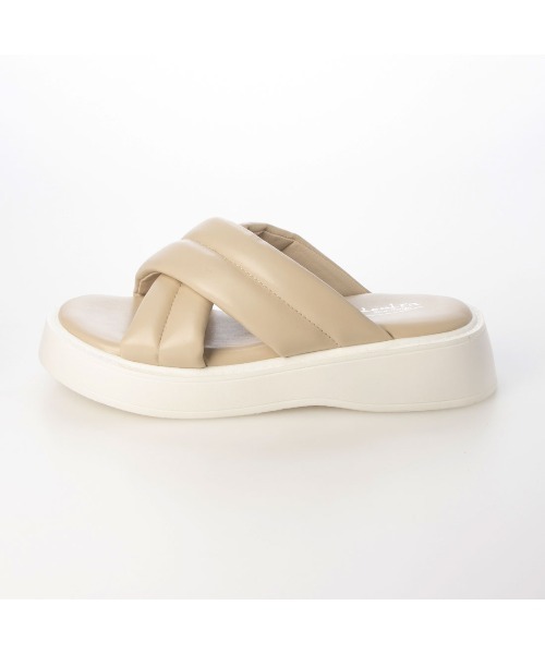 Realta（レアルタ）の「Realta(レアルタ)4cm厚底ソールクロスバンドサンダル（サンダル・レディース・ブラック/ホワイト/ベージュ・M/L/LL/S）」の11枚目の写真