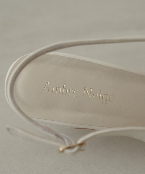 Ambre Neige(アンブルネージュ)の「2way tulle ribbon back strap pumps / 2wayチュールリボンバックストラップパンプス(パンプス・レディース・シルバー/ブラック/アイボリー/ブラック系その他・LARGE/MEDIUM)」の14枚目の写真