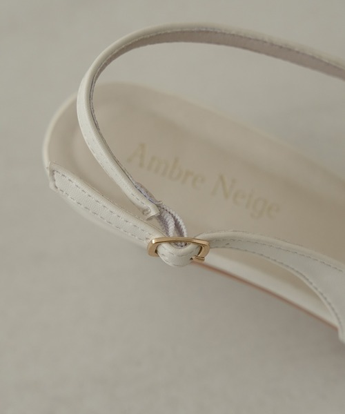 Ambre Neige(アンブルネージュ)の「2way tulle ribbon back strap pumps / 2wayチュールリボンバックストラップパンプス(パンプス・レディース・シルバー/ブラック/アイボリー/ブラック系その他・LARGE/MEDIUM)」の15枚目の写真