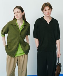 KACCO（カッコ）の「《ユニセックスアイテム》MESH LOOSE FIT CARDIGAN / メッシュルーズフィットカーディガン（カーディガン/ボレロ）」
