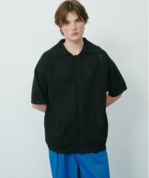 KACCO（カッコ）の「《ユニセックスアイテム》MESH LOOSE FIT CARDIGAN / メッシュルーズフィットカーディガン（カーディガン/ボレロ）」