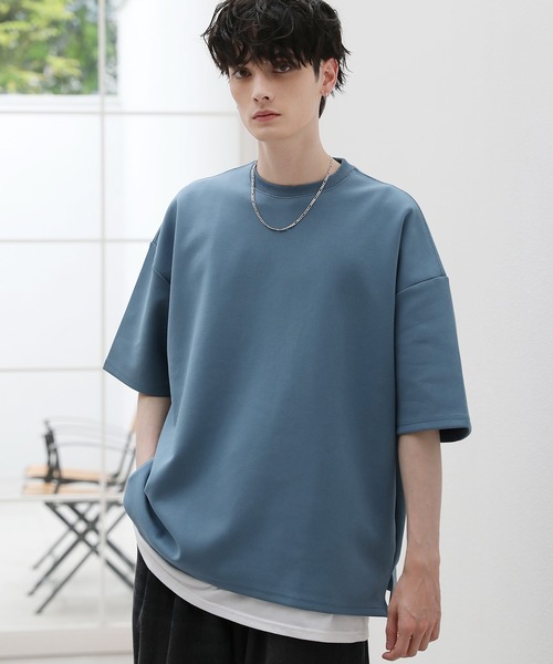 コットンポンチヘビーウェイト半袖ドルマンTシャツ（Tシャツ